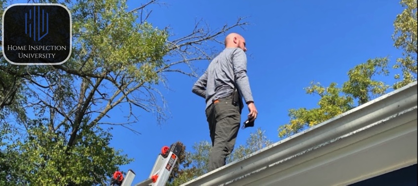 Man on Roof Home Inspection University